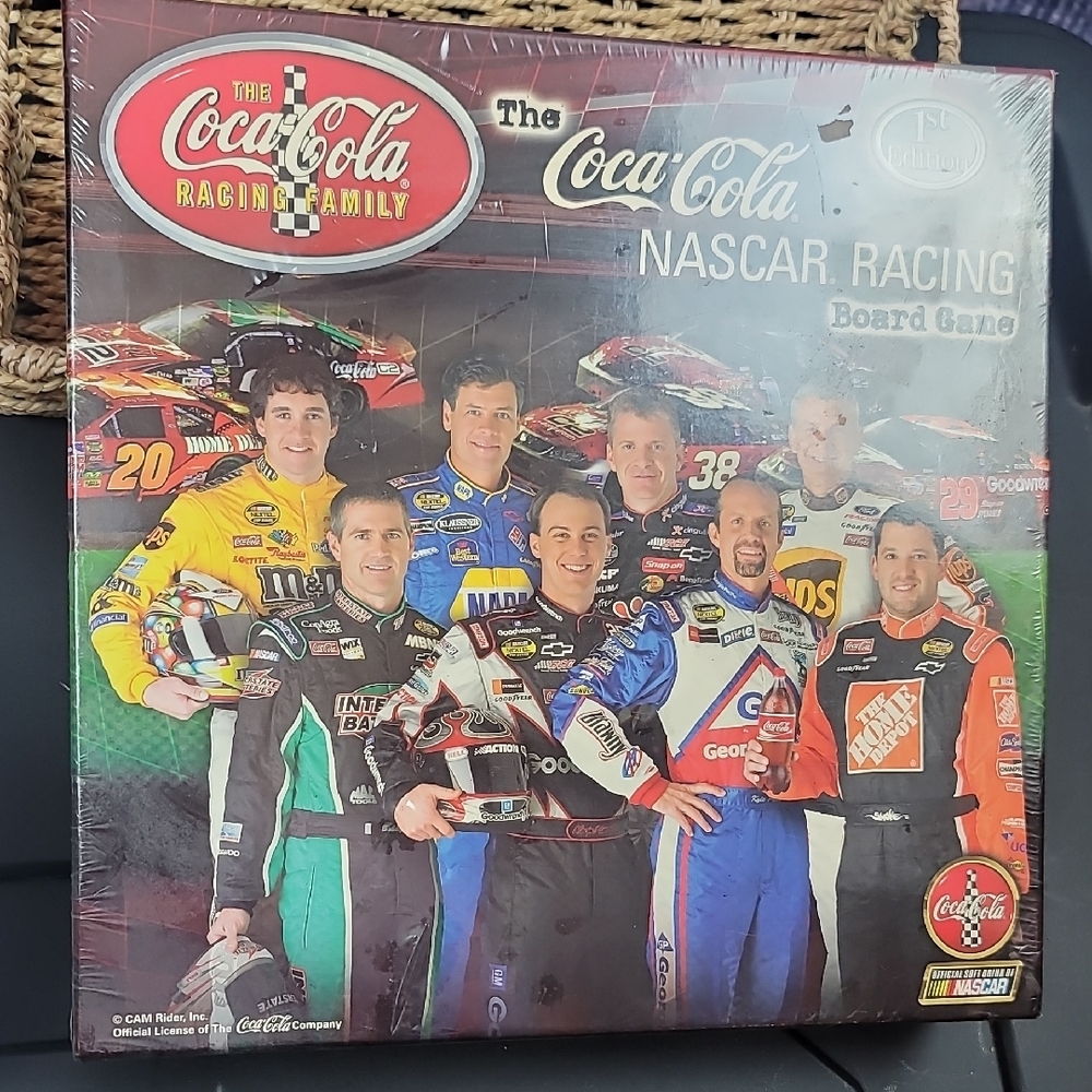 Coca Cola Nascar Racing Board Game 1st Edition New In Box Sealed
